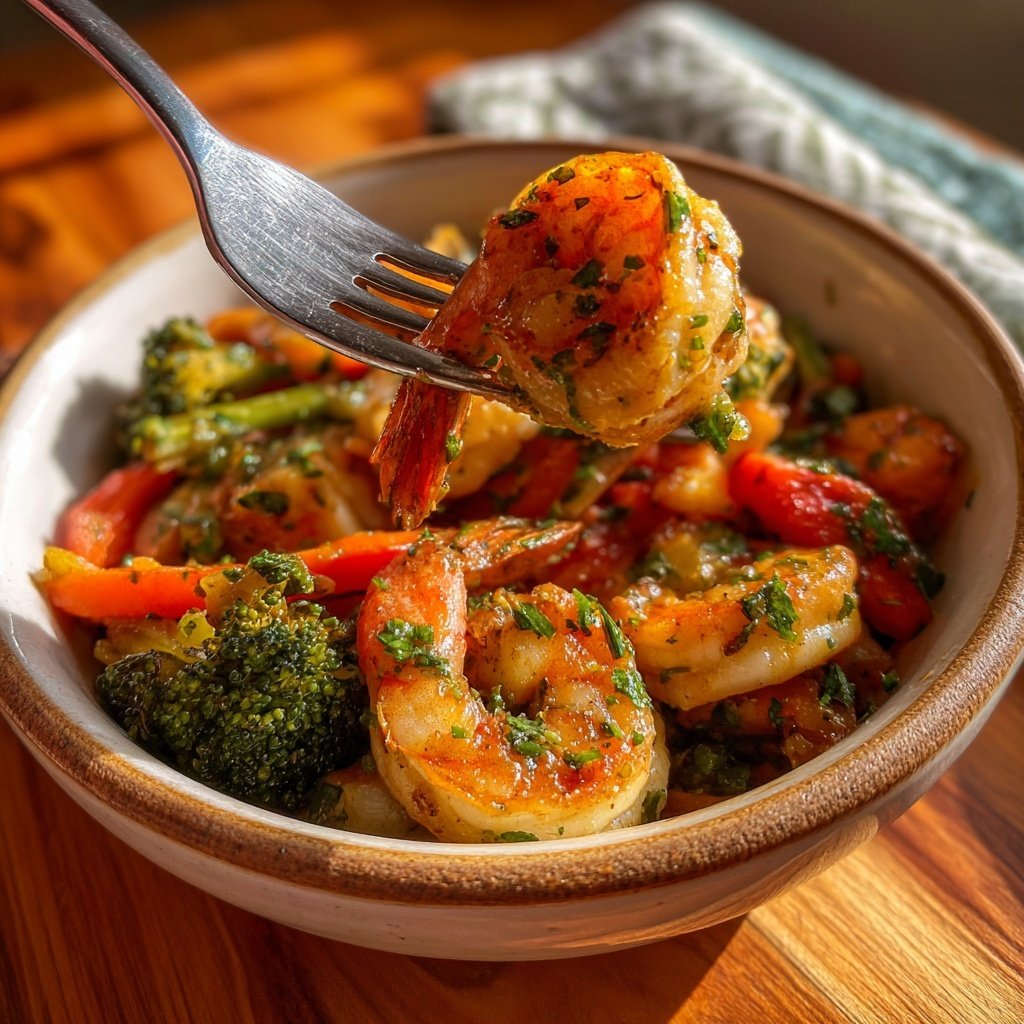 High Protein Shrimp Dinner Bowl