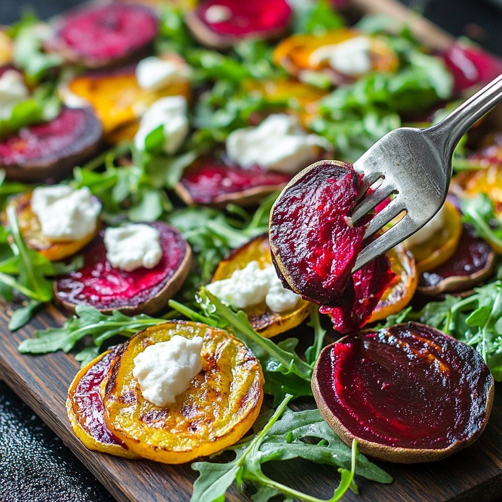 Romantic Roasted Beet and Goat Cheese Salad