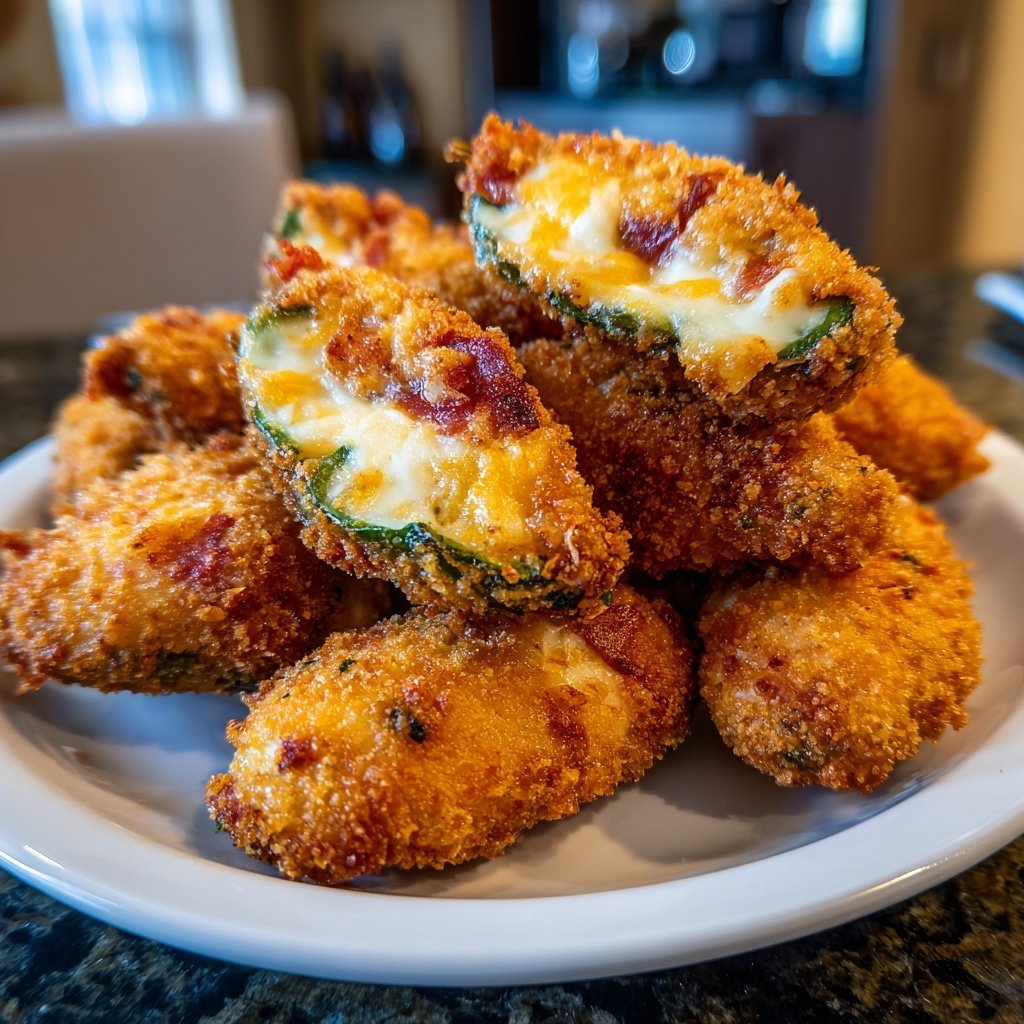 Jalapeno Poppers with Avocado Cream