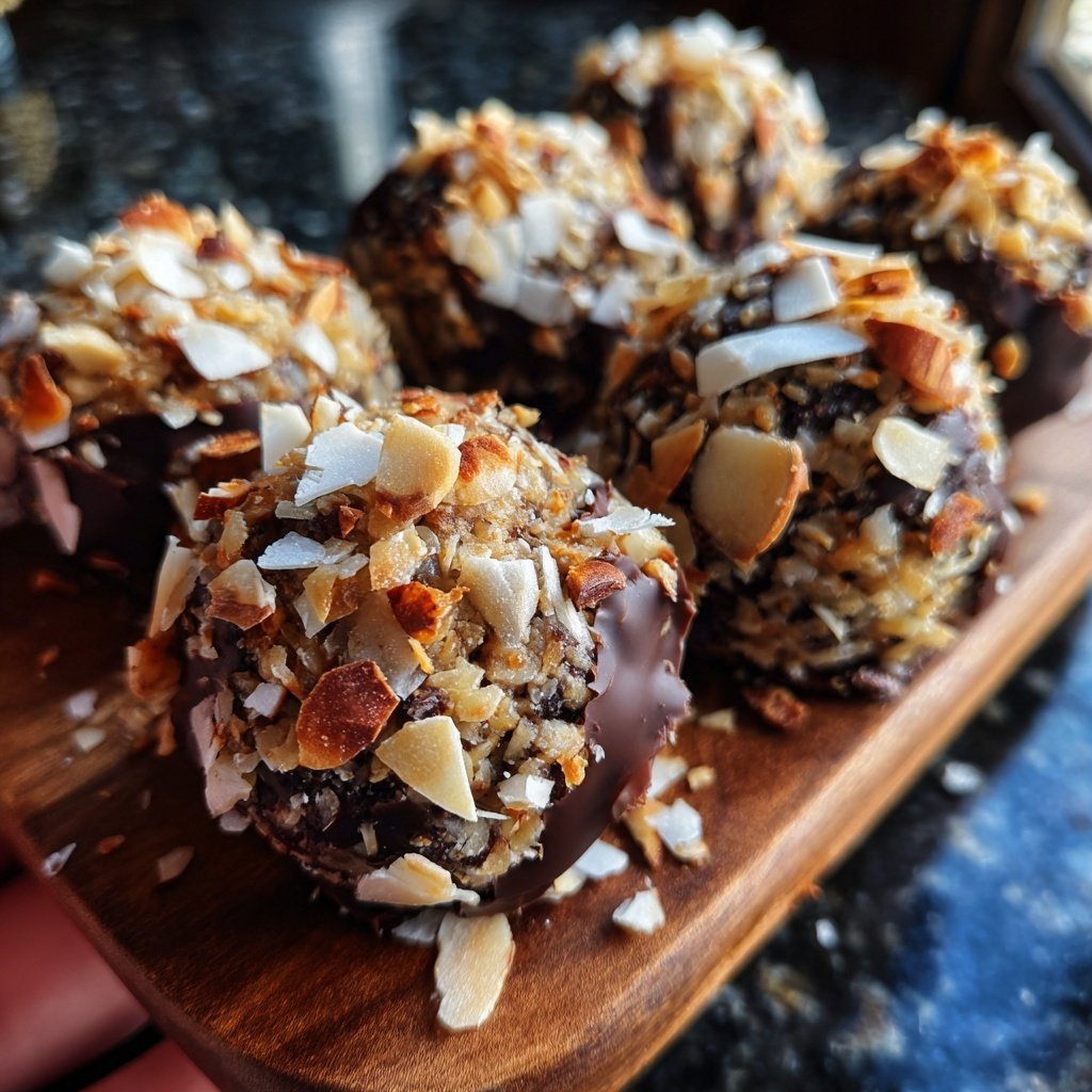 Chocolate Coconut Almond Snack Bites