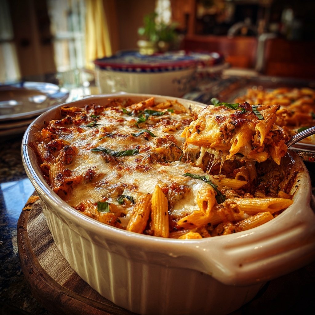 Ground Turkey Pasta Bake