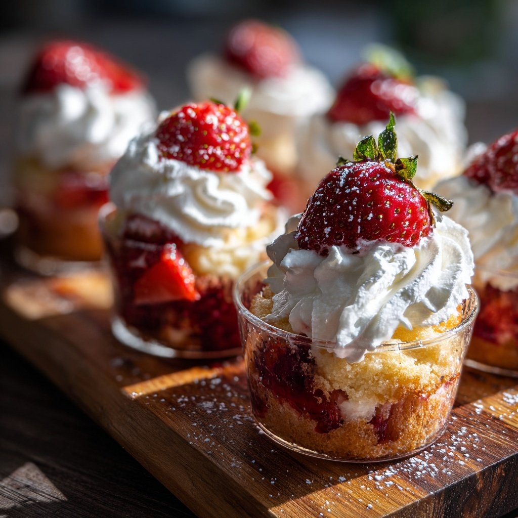 Easy Strawberry Shortcake Cups