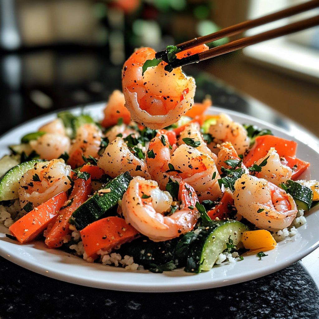 High Protein Shrimp Bowls
