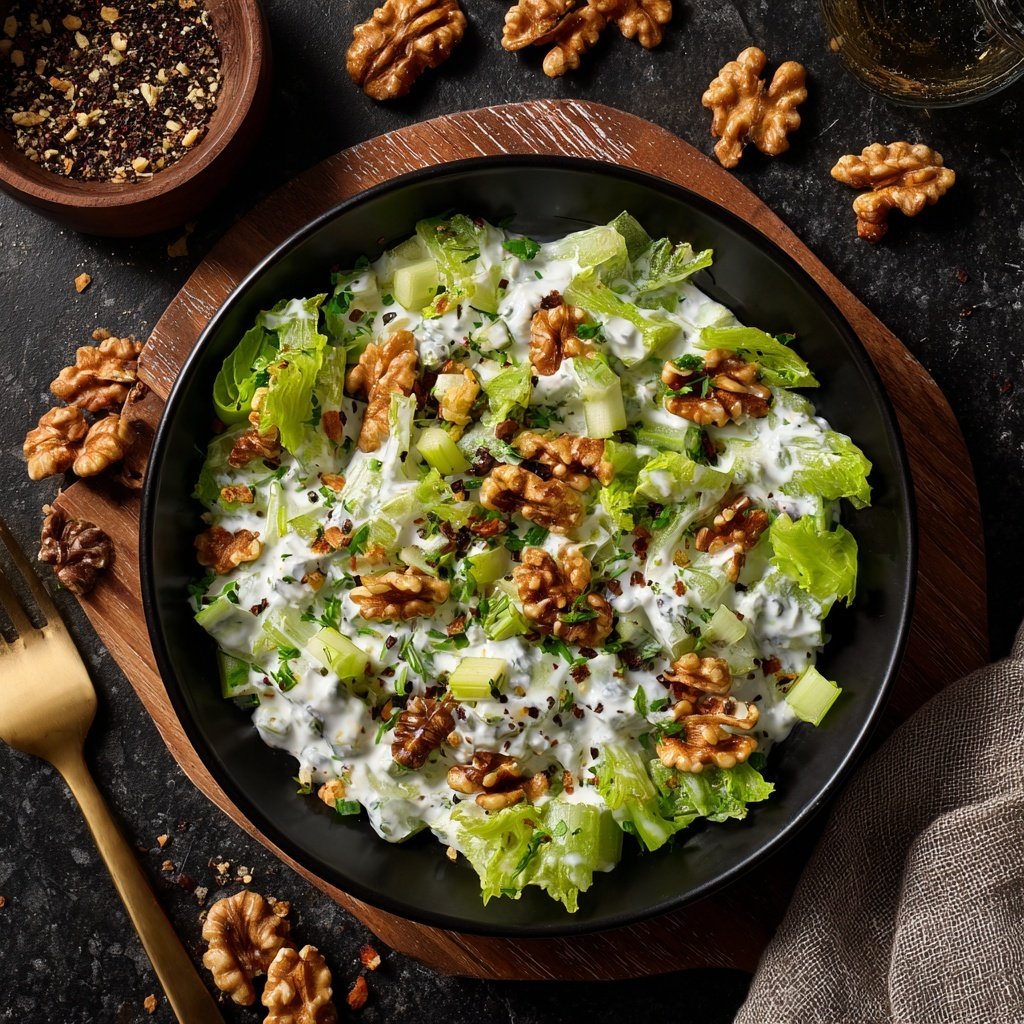 Celery Walnut Yogurt Salad