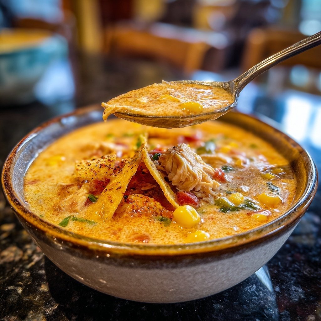 Creamy Chicken Tortilla Soup