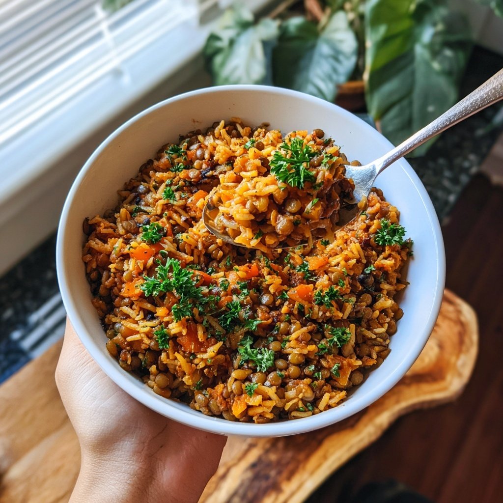 Mediterranean Lentil Rice