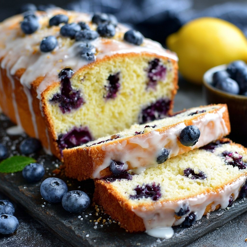 Lemon Blueberry Pound Cake